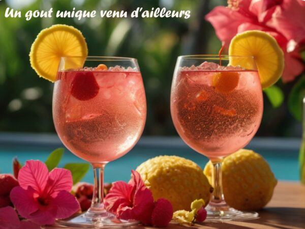 Ezkapade Pétillant de Fruit Letchi Hibiscus 250ml (X12) – Image 3
