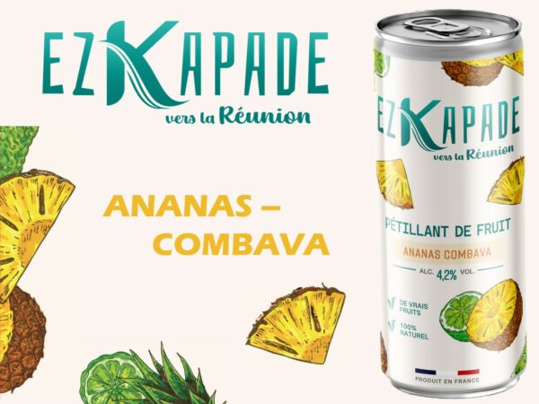 Ezkapade Pétillant de Fruit Ananas Combava 250ml (X12)